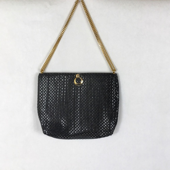 Vintage Whiting & Davis Black Mesh Handbag - Picture 2 of 5